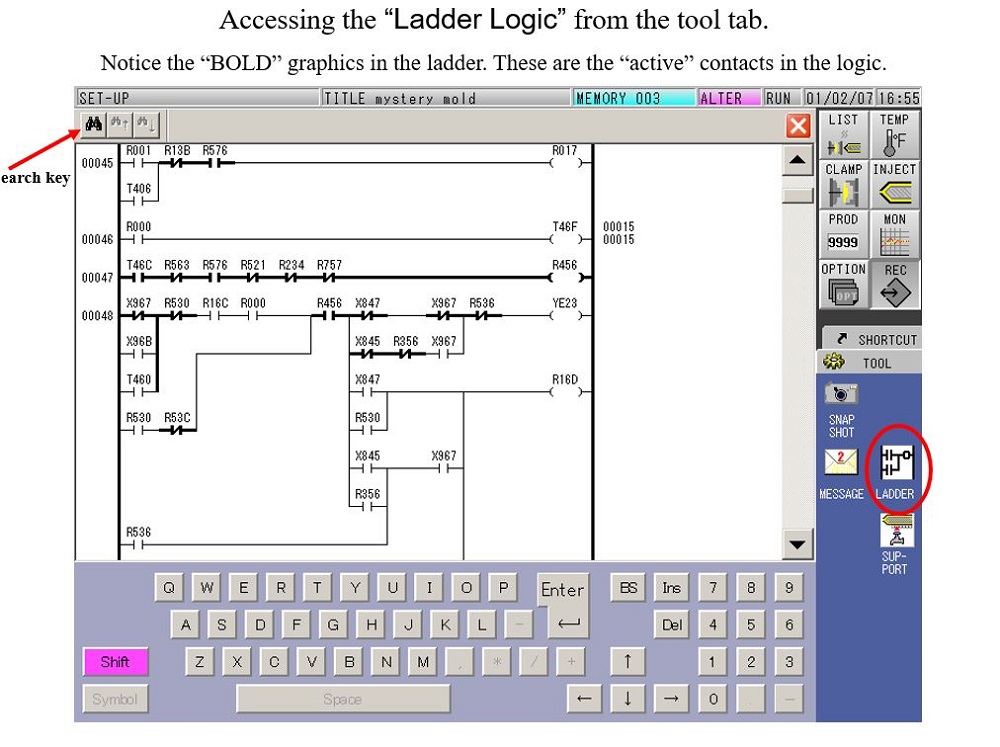 V50 Accessing Ladder Logic